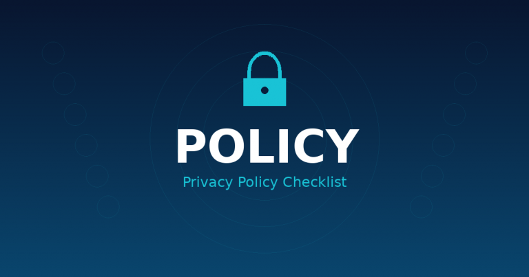 POLICY: Privacy Policy Checklist